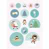 Artemio - Set de pegatinas My Little Xmas