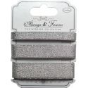 Craft Consortium | Set de cintas metalizadas color plata