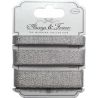 Craft Consortium | Set de cintas metalizadas color plata