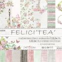 Craft O'Clock - Papel para scrapbooking Felici Tea Set de 15x15