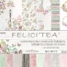 Craft O'Clock - Papel para scrapbooking Felici Tea Set de 15x15