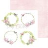 Craft O'Clock - Papel para scrapbooking Felici Tea Set de 15x15