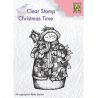 Nellie's Choice - Sello de silicona transparente Snowman Bird House