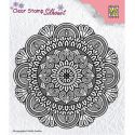 Nellie's Choice - Sello de silicona transparente Mandala 3