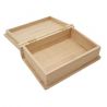 Caja de madera en forma de libro