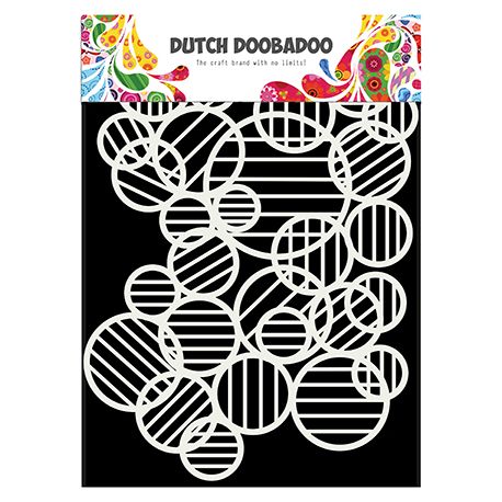 Plantilla para estarcido Circle Lines - Dutch Doobadoo