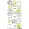 Craft O'Clock Greenery Charm - Troquelados de cartulina