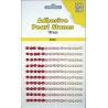 Nellie Snellen - Perlas adhesivas blanco, rosa, rojo para scrapbooking