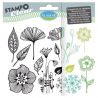 Sellos acrílicos Aladine Stampo Clear Flores (4199)