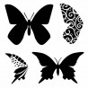 Template 12x12 - Layered Butterflies