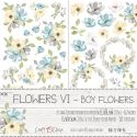 Craft O'Clock -Boy Flowers Recortables