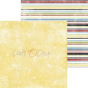Craft O'Clock - Papel para scrapbooking Chilhood Crayons de 15x15