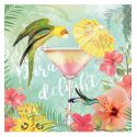Servilleta decorada para la técnica del decoupage - Paradise Delight