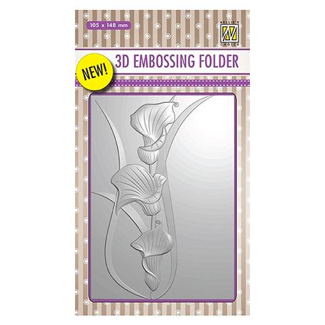 Nellie's Choice 3D Embossing Folder Arums