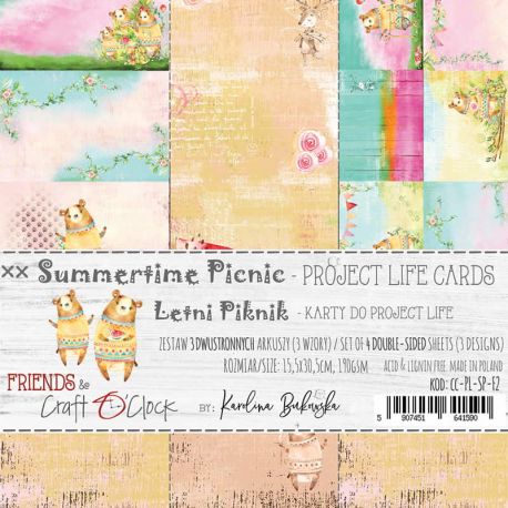 Craft O'Clock Summertime Picnic – Tarjetas Project Life