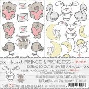 Craft O'Clock Prince & Princess – Hoja de recortables glitter