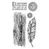 Stamperia  - Set de sellos de caucho Cosmos Feather (WTKCCR06)