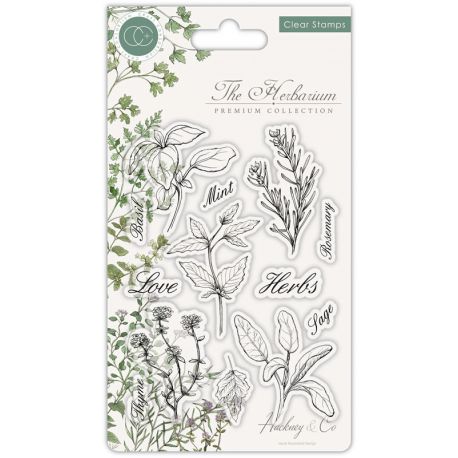 Craft Consortium | Set de sellos acrílicosThe Herbarium – Herbs