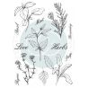 Craft Consortium | Set de sellos acrílicosThe Herbarium – Herbs