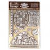 Stamperia  - Set de sellos de caucho Make a Wish Snowy Landscape (WTKCC161)