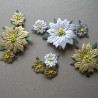 10 poinsetias: Oro y plata