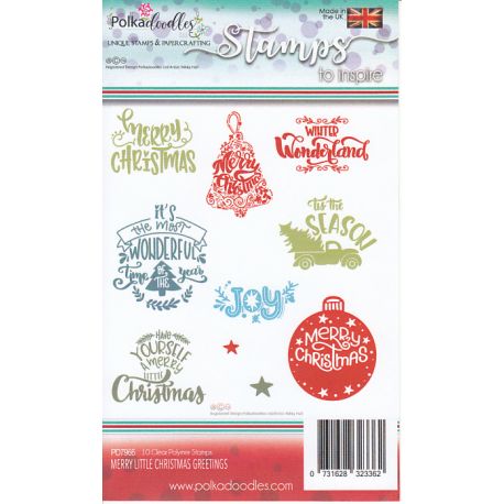Sellos Merry little Christmas Greetings Sellos Merry little Christmas Greetings