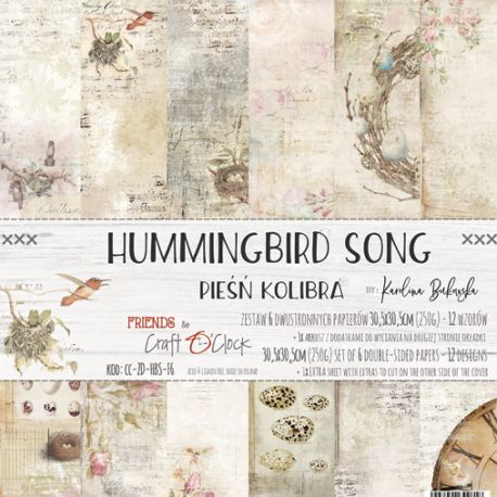 Hummingbird Song Paper Set 30x30