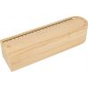Estuche de madera con dos compartimentos