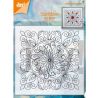 Sello Acrílico Cuadrado Zentangle