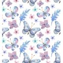 Tejido de puntos Interlock Mariposas