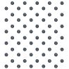 Tejido de puntos Interlock lunares negro
