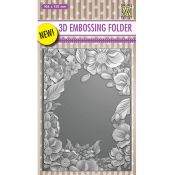 3D Embossing Folder Flower Frame