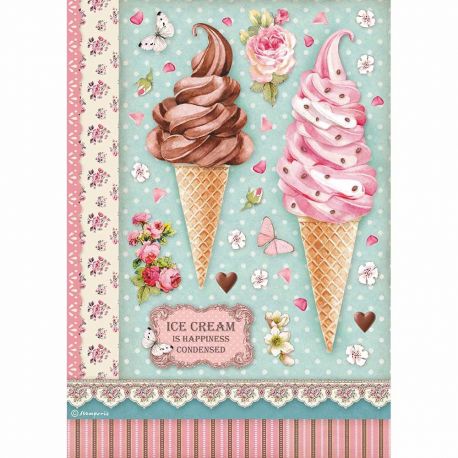 Papel Arroz A4 Ice Cream Papel Arroz A4 Ice Cream