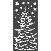 Stencil Christmas Tree - positivo