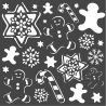 Stencil Gingerbread - positivo