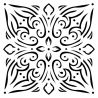 Stencil Bella - Tile Ornament