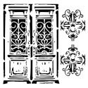 Stencil Bella - Vintage Door