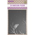 3D Embossing Folder - Pajaro y rama