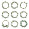 White as Snow Flowers Ornaments 15X15 Contraportada