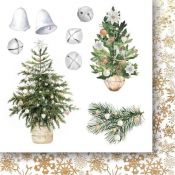 White as Snow Flowers Ornaments 15X15 pagina 1
