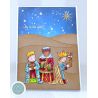 Set Sellos Acrílicos Nativity - Three Wise Men - tarjeta