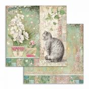 Orchids and Cats Paper Pack 30x30 - pagina 1