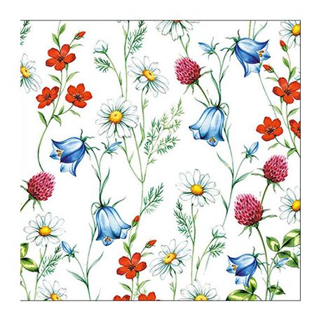 Servilleta Wild Flowers White Servilleta Wild Flowers White