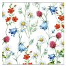 Servilleta Wild Flowers White