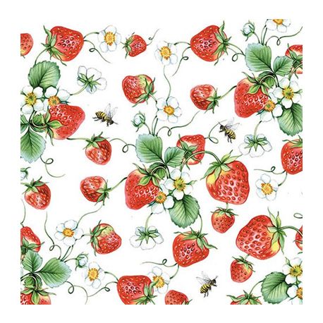 Servilleta Strawberries all over