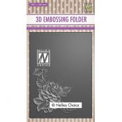 3D Embossing Folders Rose Corner 2