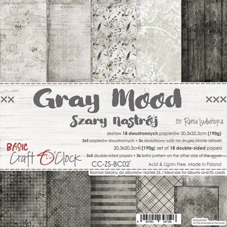 Gray Mood - Paper Set 20x20