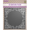 3D Embossing Folder - Exotic Flower frame