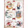 Papel Arroz A4 Romantic Christmas Rounds