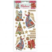 Chipboard Christmas Patchwork